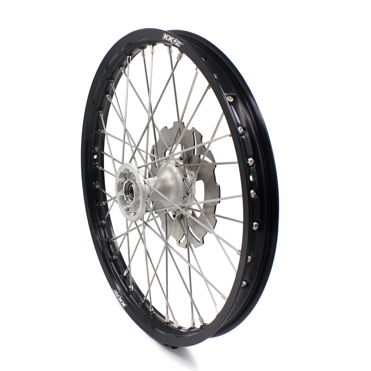 KKE 21 & 18 Casting MX Rims for Honda XR400R 96-04 XR600R 91-2000 240MM/220MM Disc Silver&Black