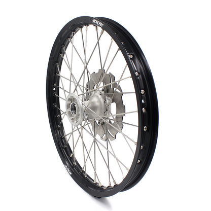 KKE 21 & 18 Casting MX Rims for Honda XR400R 96-04 XR600R 91-2000 240MM/220MM Disc Silver&Black