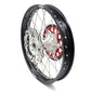 KKE 21 & 18 Casting MX Rims for Honda XR400R 96-04 XR600R 91-2000 240MM/220MM Disc Silver&Black