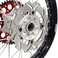 KKE 21 & 19 Casting MX Rims for Honda XR400R 96-04 XR600R 91-2000 240MM/220MM Disc Silver&Black