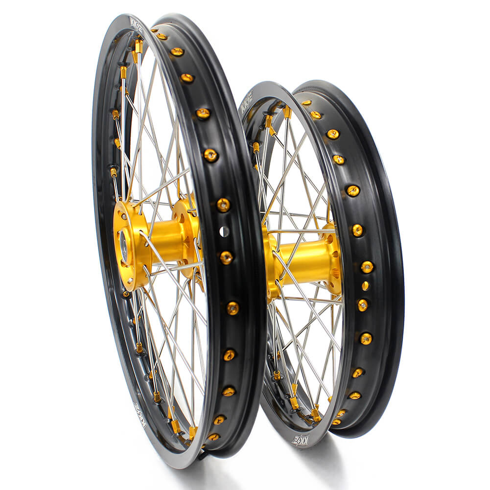 KKE 17/14 RM80 1993-2001 RM85 2002-2026 For SUZUKI Kid's Small Wheels Rims Gold Nipples