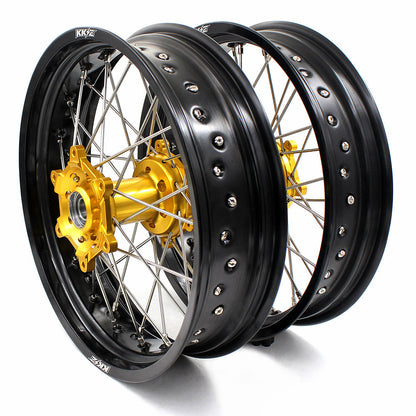 KKE 17Inch Supermoto Dirtbike Wheels For SUZUKI DRZ400SM 2005-2024