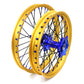 KKE 21"&19" Mx Dirtbike Cast Wheels For YAMAHA YZ125 YZ250 YZ250F YZ450F Gold Rim Black Spokes