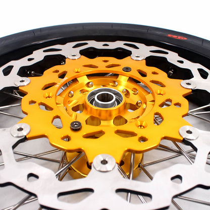 KKE 3.5/4.25*17inch Supermoto Wheels CST Tires For SUZUKI DRZ400 DRZ400E DRZ400S