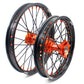 KKE 19"×1.6/16"×1.85 Spoke Kid's Big Wheels Rims Fit KTM SX 85 2003-2020 Orange Nipples & Black Spokes