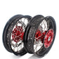 KKE 3.5 & 4.25 Cush Drive Supermoto Rims For HONDA XR650R 2000-2008 Red & Black