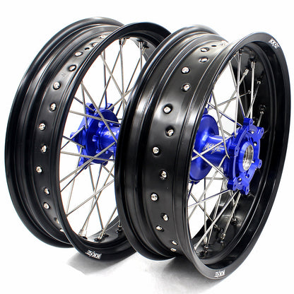 KKE 17 Inch CUSH Drive on Road Supermoto Wheels Rims For SUZUKI DRZ400SM 2005-2024