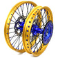 KKE 21"&19" Mx Dirtbike Cast Wheels For YAMAHA YZ125 YZ250 1999-2016 YZ250F YZ450F 2003-2015 Gold Rim Black Spokes With Disc