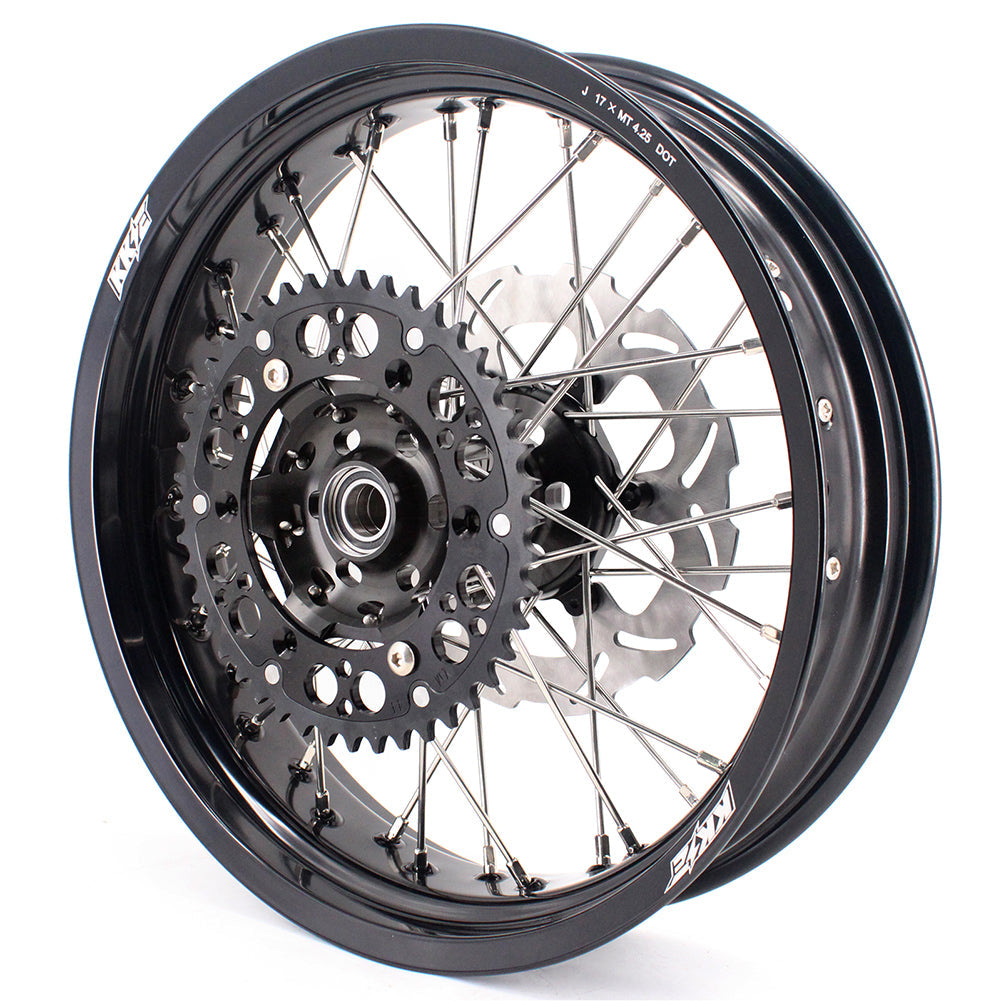 KKE 3.5 & 5.0 17 Inch Wheels for Yamaha WR250F 2001 WR450F 2003-2018 Black