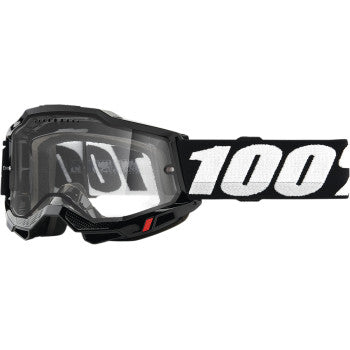 100%  Accuri 2 Enduro MTB Goggle - Black - Clear Lens