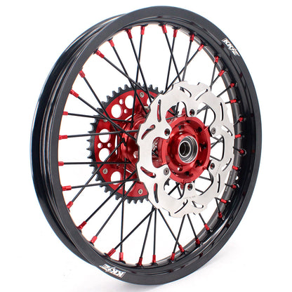 KKE 21 & 19 MX Rims for Suzuki RMZ250 2007-2024 RMZ450 2005-2024 Black Spokes