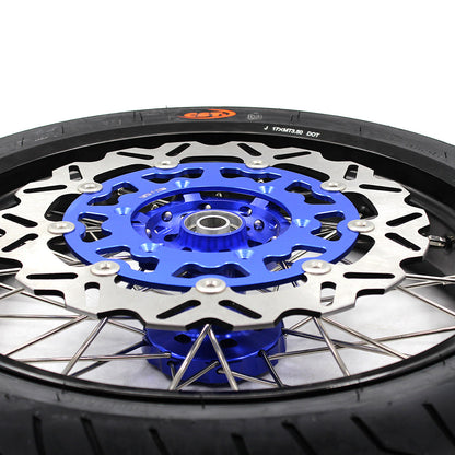 KKE 3.5/4.25*17inch Supermoto Spoked Wheels CST Tires For SUZUKI DRZ400 DRZ400E DRZ400S