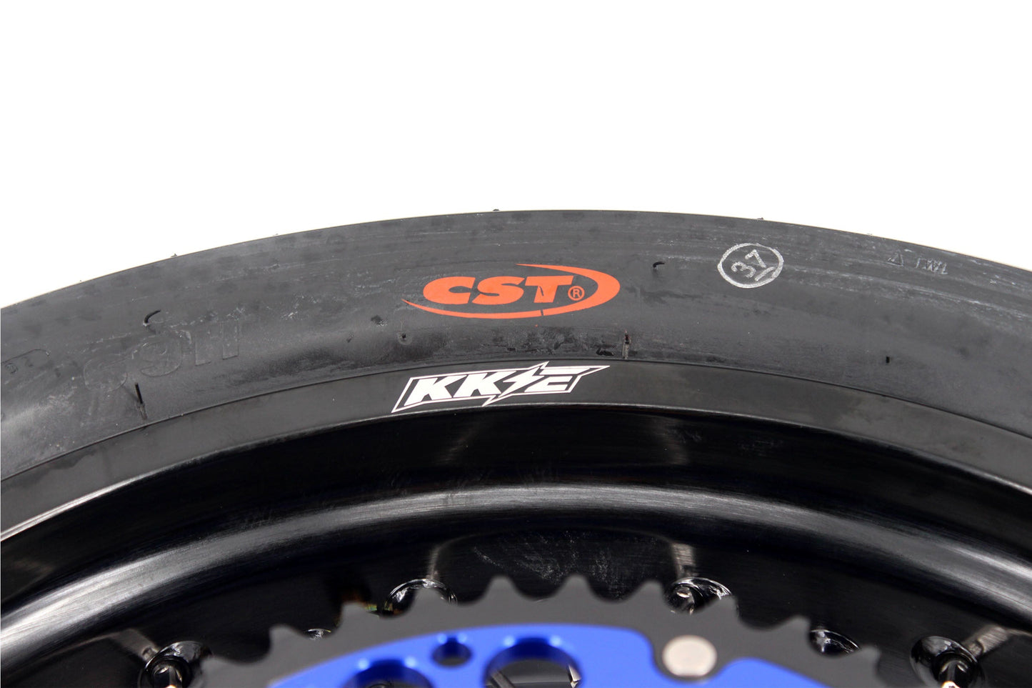 KKE 3.5/4.25*17inch Cush Drive Rims Tires For YAMAHA WR250F 2001-2019 WR450F 2003-2018 Blue Hub