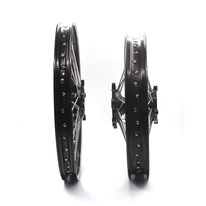 KKE 21 & 18 Enduro Wheels Rims for Husqvarna TE TC FE FC SMR TXC  2000-2013 Red Hubs