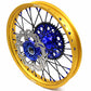 KKE 21"&19" Mx Dirtbike Cast Wheels For YAMAHA YZ125 YZ250 1999-2016 YZ250F YZ450F 2003-2015 Gold Rim Black Spokes With Disc