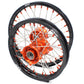 KKE 17"*1.4/14"*1.6 Kid's Big Wheels Rims Fit KTM SX 85 2003-2020 Orange Nipples