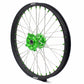 KKE 21 & 19 MX Wheels for Kawasaki KX250F 2019 and 2021 Green Nipple(2020 Excluded)