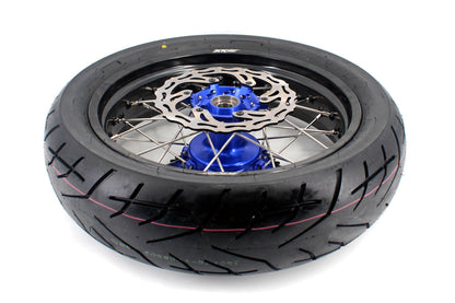 KKE 3.5/4.25*17inch CUSH DRIVE Supermoto Wheels For YAMAHA YZ125 YZ250 YZ450FX YZ250F YZ450F WR450F Tires