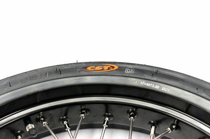 KKE 17inch KX450 KX250F 2020 KX450F 2019-2021 KX450 2019-2023 For KAWASAKI Supermoto Rims CST Tires Blue