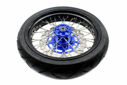 KKE 17inch KX450 KX250F 2020 KX450F 2019-2021 KX450 2019-2023 For KAWASAKI Supermoto Rims CST Tires Blue