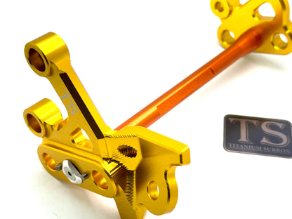 Custom CNC Aluminum Footpeg Bracket Assembly Surron