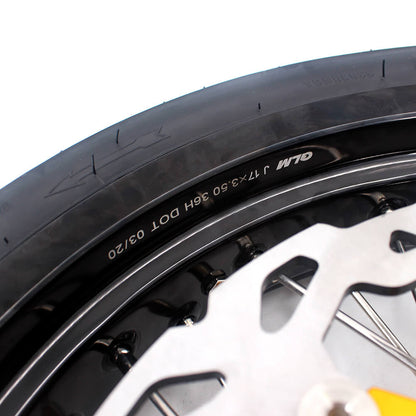 KKE 3.5/4.25*17inch Supermoto Wheels CST Tires For SUZUKI DRZ400 DRZ400E DRZ400S