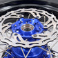 KKE 3.5/4.25*17inch Cush Drive Rims Tires For YAMAHA WR250F 2001-2019 WR450F 2003-2018 Blue Hub