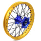 KKE 21"&19" Mx Dirtbike Cast Wheels For YAMAHA YZ125 YZ250 YZ250F YZ450F Gold Rim Black Spokes