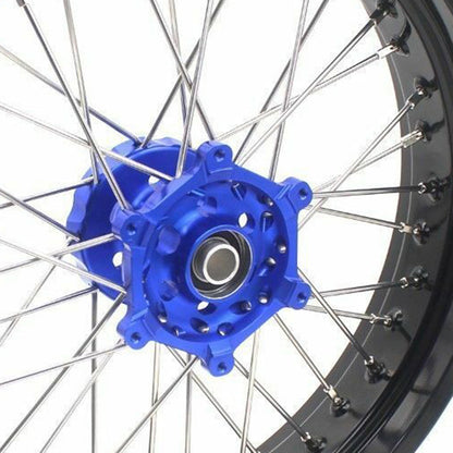 KKE 17Inch KX250F KX450F 2006-2021 For KAWASAKI Supermoto Alloy Wheels Rim Blue