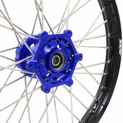 KKE 21 & 18 Enduro Wheels Rims Set for Yamaha WR250R 2008-2020 Blue&Black