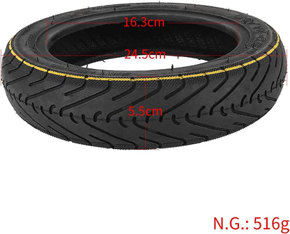 60 / 70-6.5 tubeless tire with Valve for Segway Ninebot Max G30 / G30E / G30LP Electric Scooter Solid Rubber Tires 10-inch Anti-Slip Tires