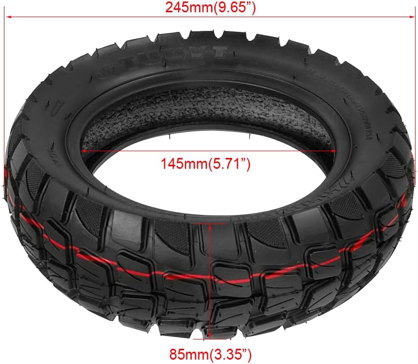 255x80 Tire & Inner Tube 10" tire 255 * 80 1 Set Replacement for 6" Rim Electric Scooter Tire Off Road City Road Tire Tyre Non-Slip Surface for Various Roads 255 x 80