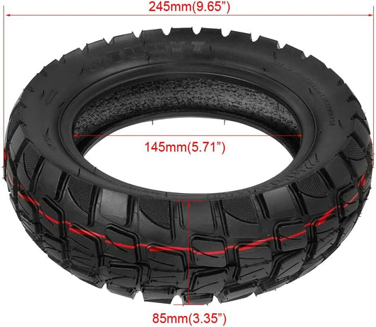 255x80 Tire & Inner Tube 10" tire 255 * 80 1 Set Replacement for 6" Rim Electric Scooter Tire Off Road City Road Tire Tyre Non-Slip Surface for Various Roads 255 x 80