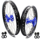 KKE 19 & 16 Spoked Kid's Wheels Rims Set for Kawasaki KX80 KX85 Blue