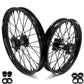 KKE 19 & 16 Spoked Kid's Wheels Rims Set for Kawasaki KX80 KX85 KX100 All Black