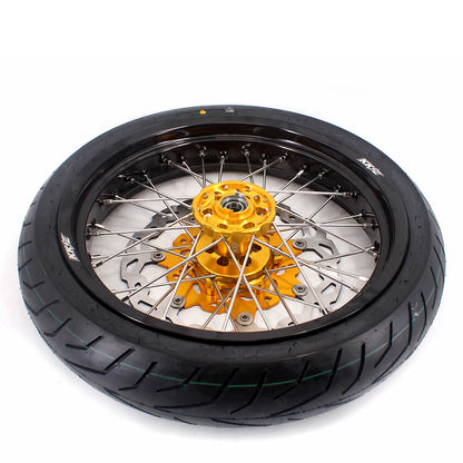 KKE 3.5/4.25*17" Supermoto Wheels For SUZUKI DRZ400SM 2005-2024 CST Tires