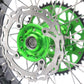 KKE 3.5/4.25*17inch For KAWASAKI KX250F KX450F 2006-2018 Supermoto Rims With Disc&Sprocket Green