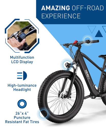 Hiboy P6 Fat Tire Electric Bike, Rent