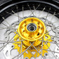 KKE 3.5 & 4.25*17inch Supermoto Rims Tires for SUZUKI RMZ250 2007-2024 RMZ450 2005-2024 Gold