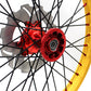 KKE 21 & 19 Cast Red Hubs Billet Gold Rims for Honda XR400R 96-04 XR600R 91-2000 Red&Gold