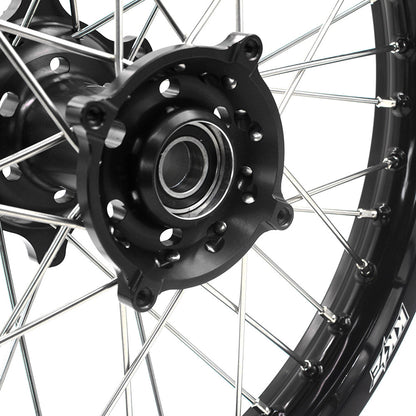KKE 21 & 18 Enduro Wheels Rims for Husqvarna TE TC FE FC SMR TXC  2000-2013 Red Hubs