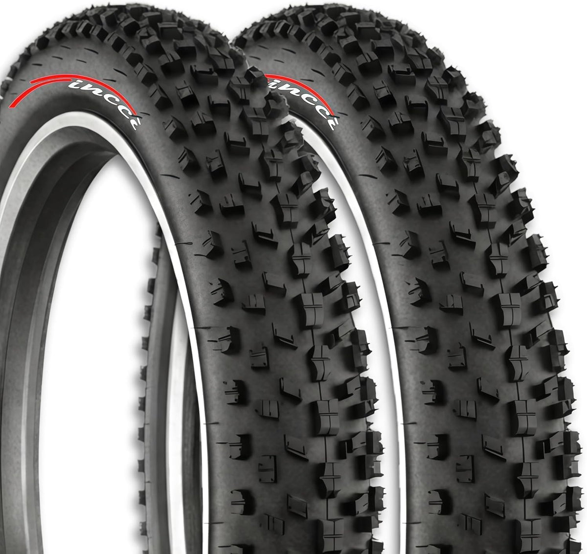 Fincci Pair 26x4.0 Fat Bike Tires - Big 26 inch Bike Tires