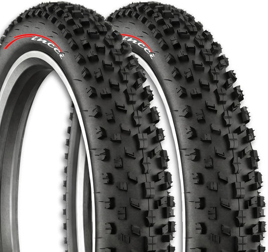 Fincci Pair 26x4.0 Fat Bike Tires - Big 26 inch Bike Tires