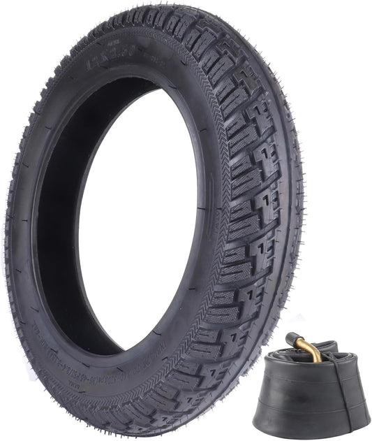 12x2.50 Replacement Tire & Inner Tube Set with Angled Valve Stem