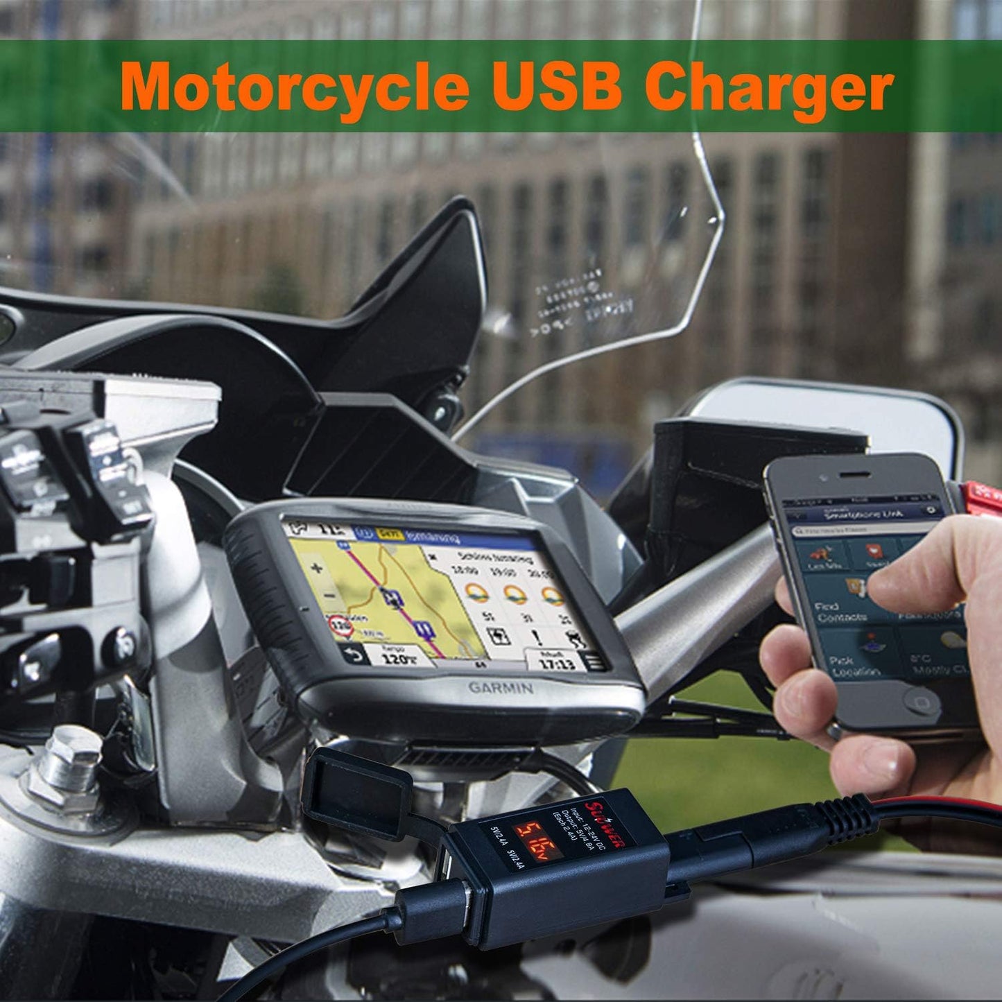 ONYX Motorbikes PowerPort Dual USB Charger