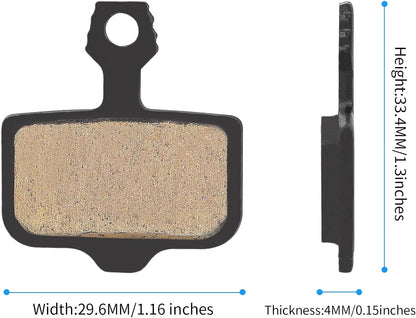 Semi-Metallic Disc Brake Pads - 1 Set
