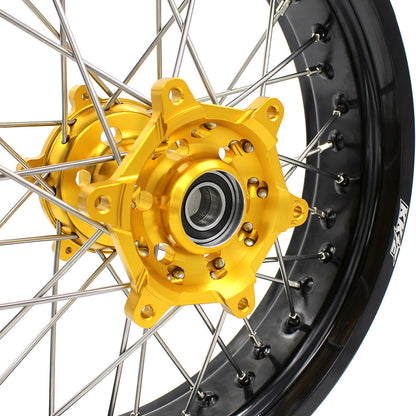 KKE 17Inch Supermoto Dirtbike Wheels For SUZUKI DRZ400SM 2005-2024
