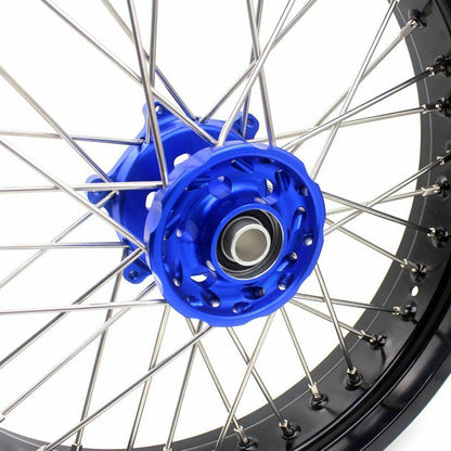KKE 17Inch KX250F KX450F 2006-2021 For KAWASAKI Supermoto Alloy Wheels Rim Blue