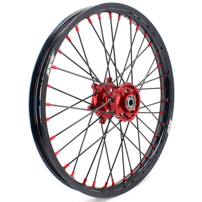 KKE 21 & 19 MX Rims for Suzuki RMZ250 2007-2024 RMZ450 2005-2024 Black Spokes