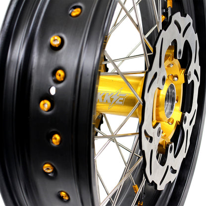 KKE 3.5/4.25*17 Inch Supermoto Wheels For SUZUKI DRZ400SM 2005-2024 CST Tires Rim